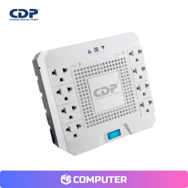 ESTABILIZADOR CDP R-AVR1808I 1800VA/1000W 8 SALIDAS