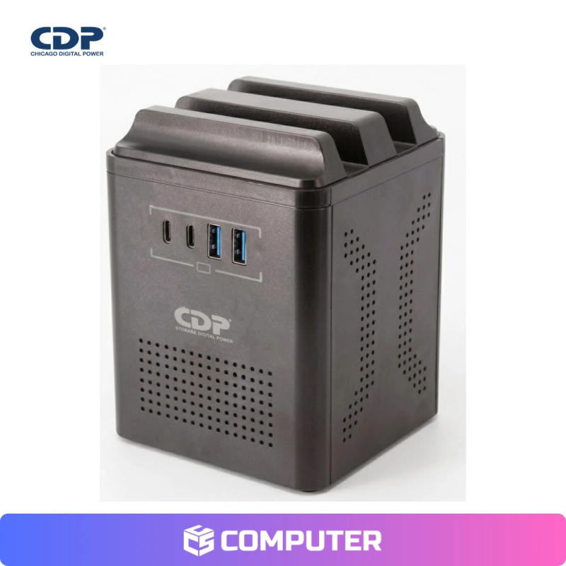 ESTABILIZADOR CDP RUAVR1004I 1000VA/500W 4 SALIDAS/2 USB-A/2 USB-C