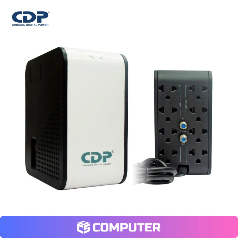 ESTABILIZADOR CDP RAVR1008I 1000VA/500W 8 SALIDAS