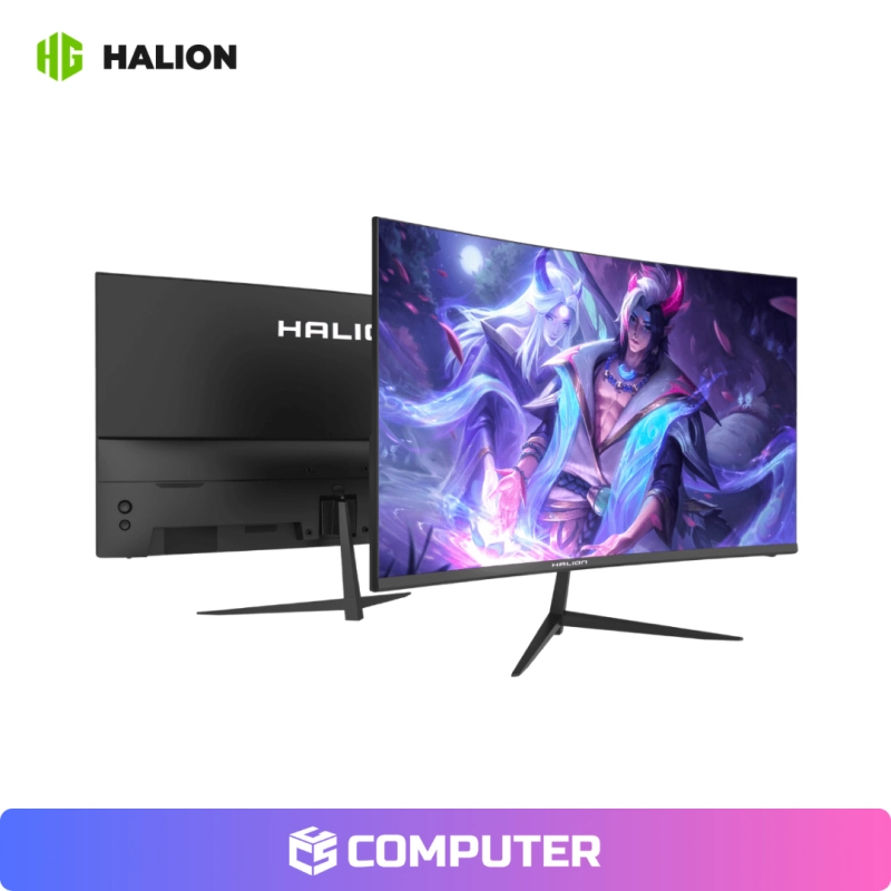 MONITOR GAMER HALION HS2405FC CURVO/24P FHD/144HZ