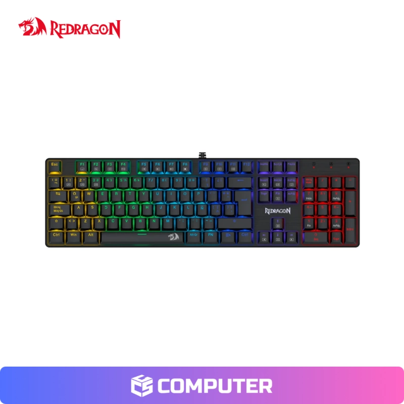 TECLADO REDRAGON SINDRI K671 RAINBOW CABLEADO ESP/ RED SWITH