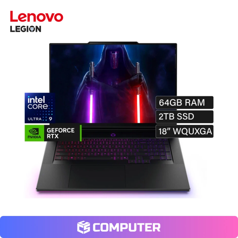 LAPTOP GAMER LENOVO LEGION 9 18IAX10 | ULTRA 9-275HX | 64GB RAM | 2TB SSD | RTX 5090 24GB