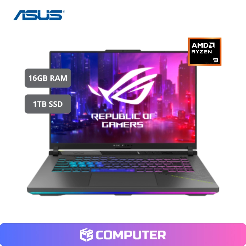 LAPTOP GAMER ASUS G614P-WH94 | R9-8940HX | 16GB RAM | 1TB SSD | RTX 5070 8GB