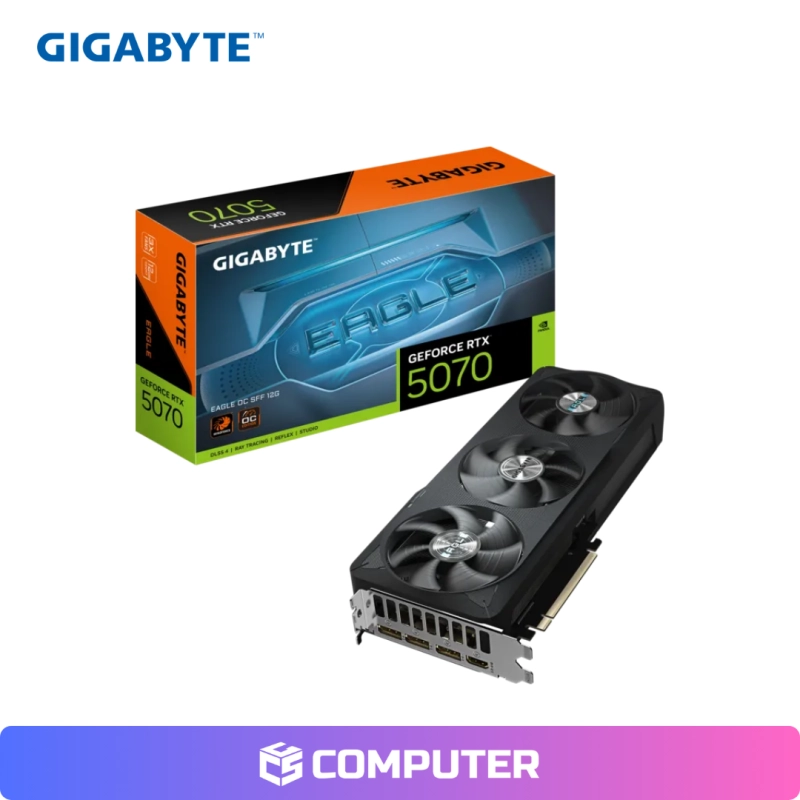 TARJETA DE VIDEO GIGABYTE GEFORCE RTX 5070 EAGLE OC SFF 12GB GDDR7 SOLO PC
