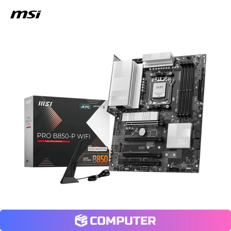 PLACA MADRE MSI PRO B850-P WIFI DDR5 AM5/AMD