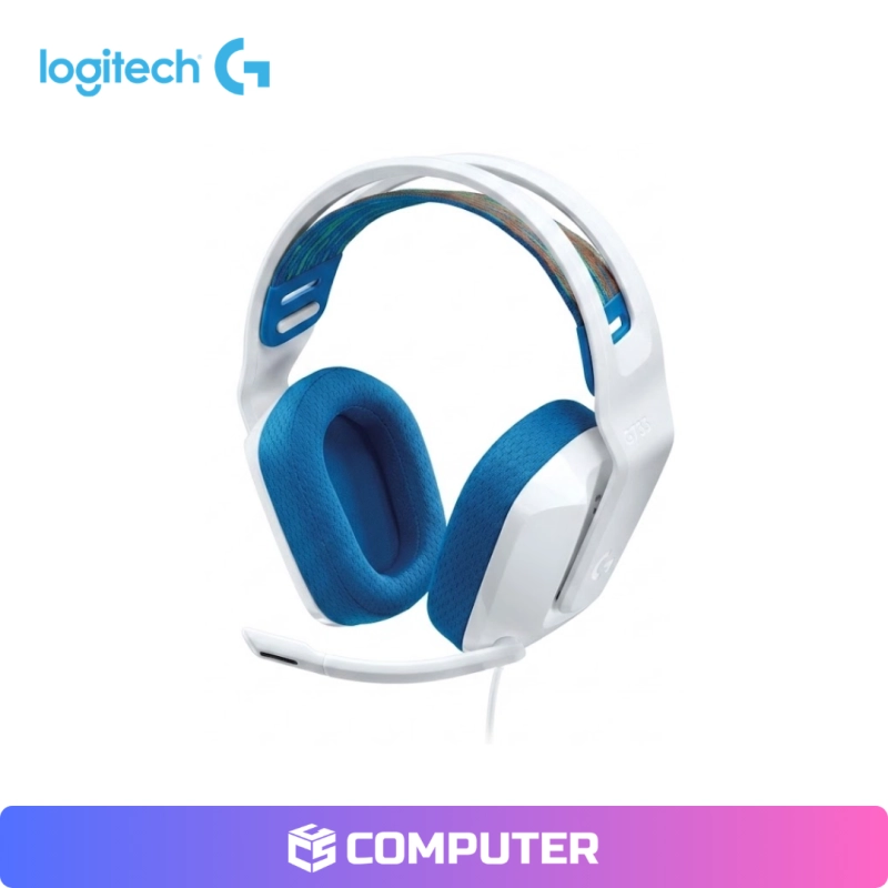 AURICULAR LOGITECH G335 WHITE/BLUE