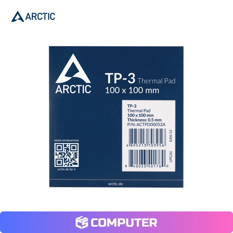 THERMAL PAD ARCTIC TP-3 100X100X0.5MM