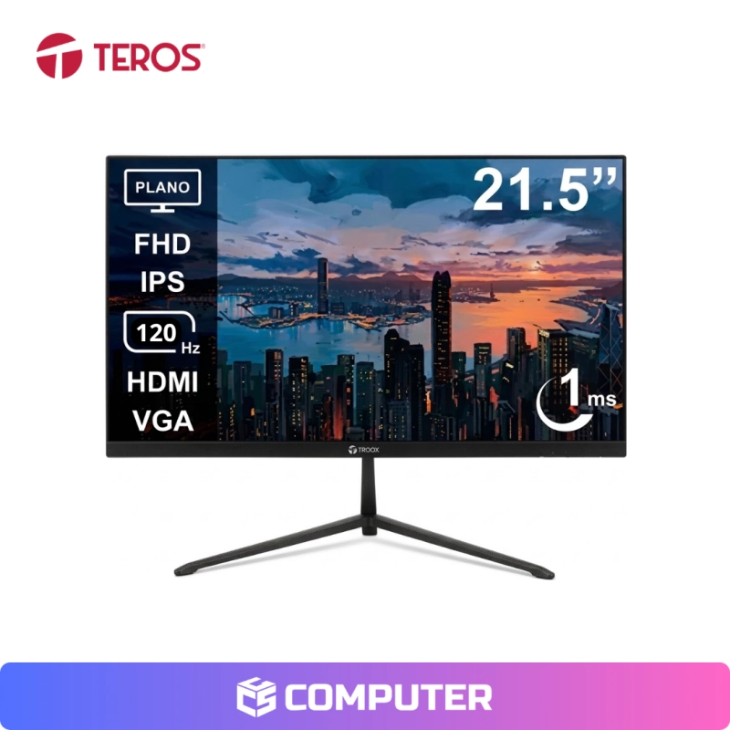 MONITOR TEROS TE-2133S 21.5P FHD/IPS/120HZ/1MS
