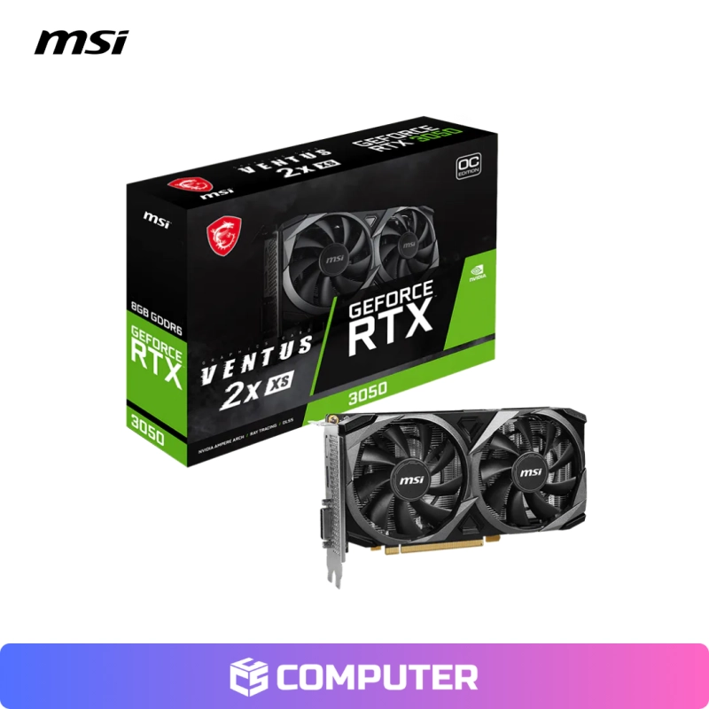 TARJETA DE VIDEO MSI VENTUS RTX 3050 X2 XS 8GB OC