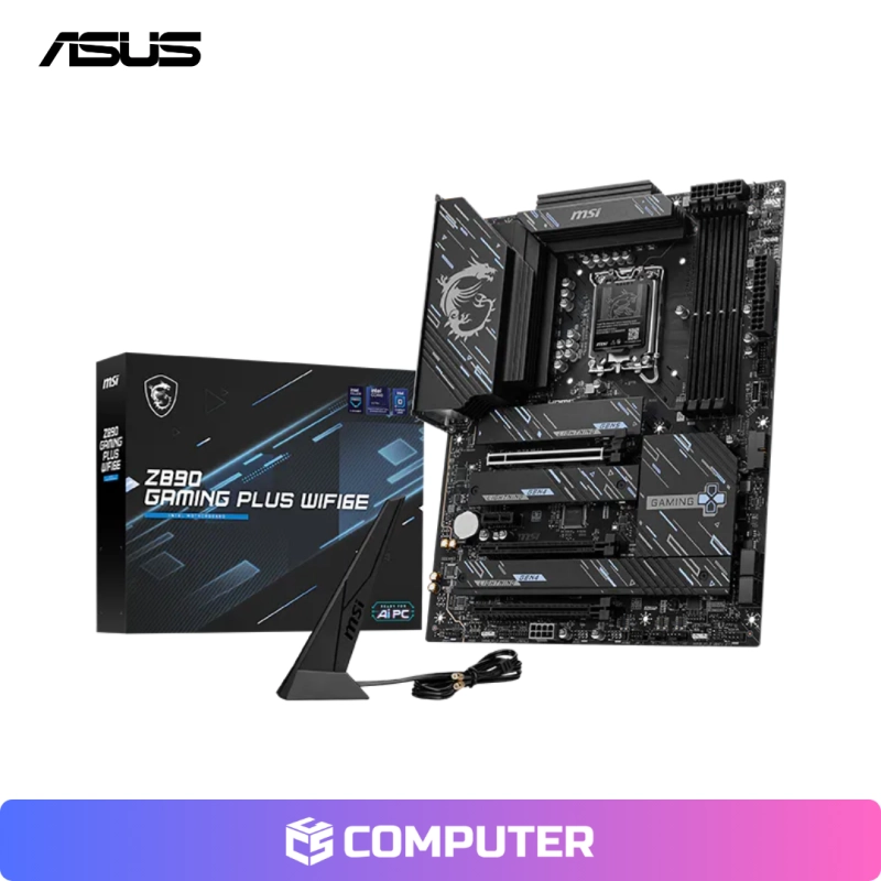 PLACA MADRE MSI Z890 GAMING PLUS WIFI6E LGA1851 D5