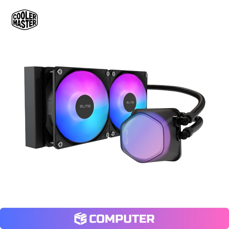 REFRIGERACION LIQUIDA COOLER MASTER ELITE LIQUID 240 ARGB BLACK