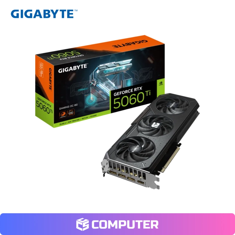 TARJETA DE VIDEO GIGABYTE GEFORCE RTX 5060 TI 8GB GAMING OC