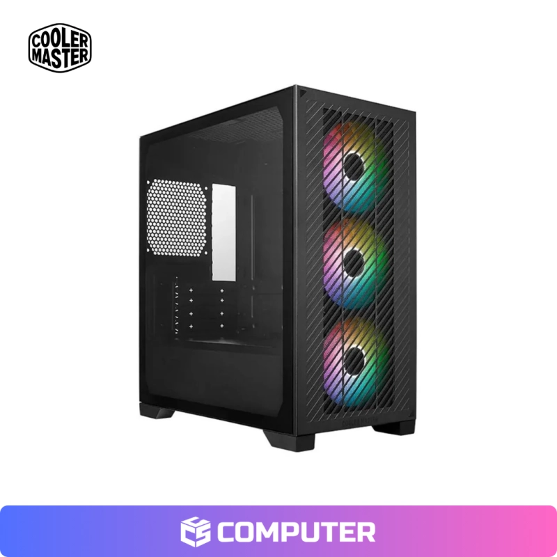 CASE COOLER MASTER ELITE 301 MIC ATX 3FAN BLACK