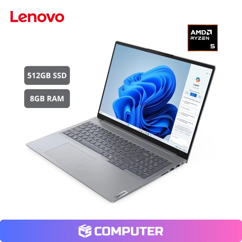LAPTOP LENOVO 16 G7 ARP (21MW006HCL) | R5-7535HS | 8GB RAM | 512GB SSD | RADEON 660M