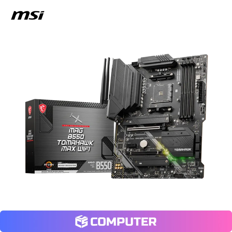 PLACA MADRE MSI MAG B550 TOMAHAWK MAX WIFI AM4