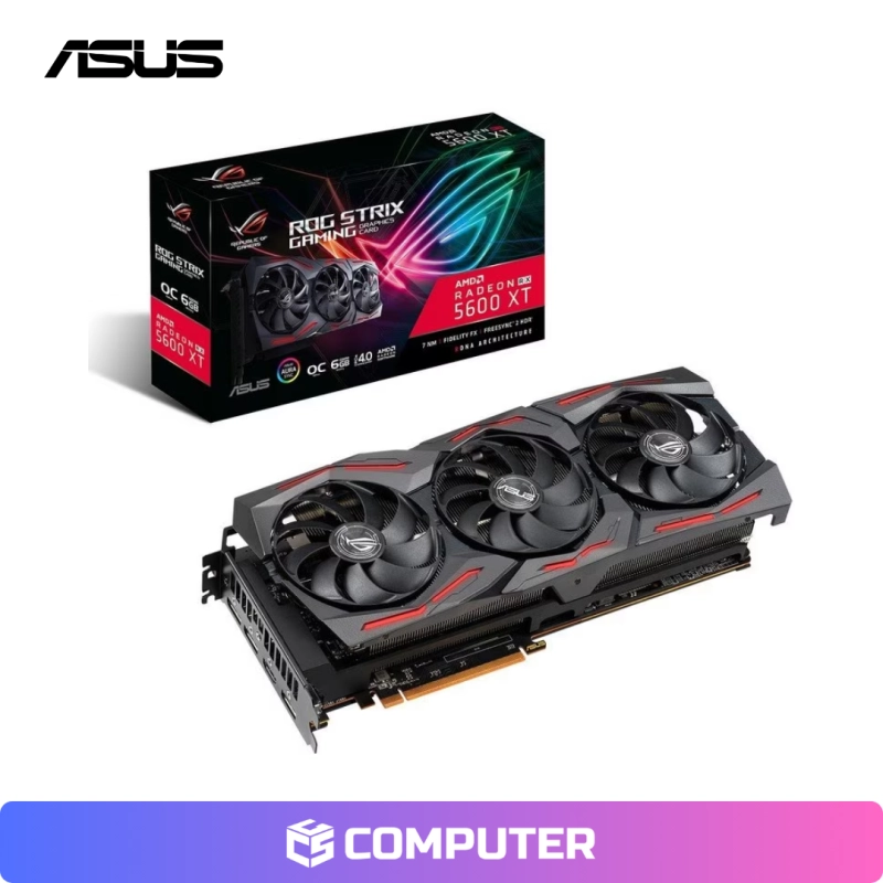 TARJETA DE VIDEO ASUS ROG STRIX RADEON RX 5600 XT 6GB OC AMD