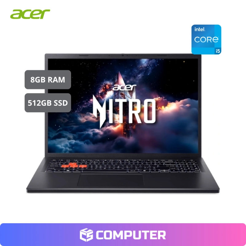 LAPTOP GAMER ACER NL 16-71G-52K7 | I5-13420H | 8GB RAM | 512GB SSD | RTX 3050 6GB