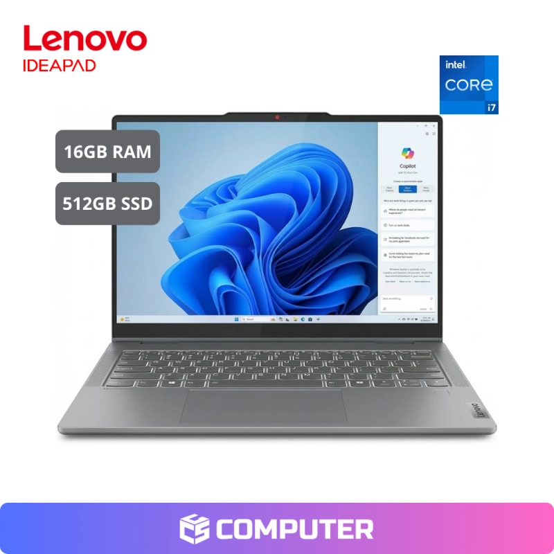 LAPTOP LENOVO 14IRU9 (83DT007ALM) | 7-150U | 16GB RAM | 512GB SSD