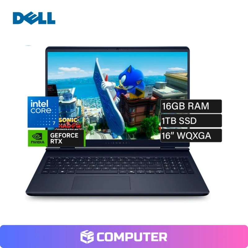 LAPTOP GAMER DELL 16 AURORA AC16250 | 7-240H | 16GB RAM | 1TB SSD