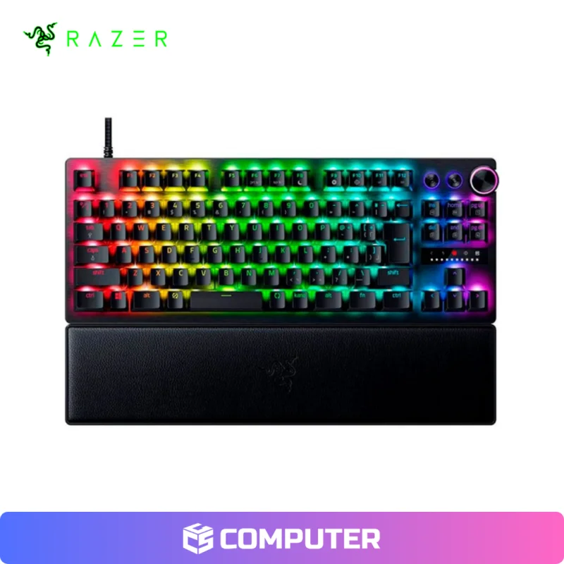 TECLADO RAZER HUNTSMAN V3 PRO TENKEYLESS CHROMA RGB/ USB BLACK