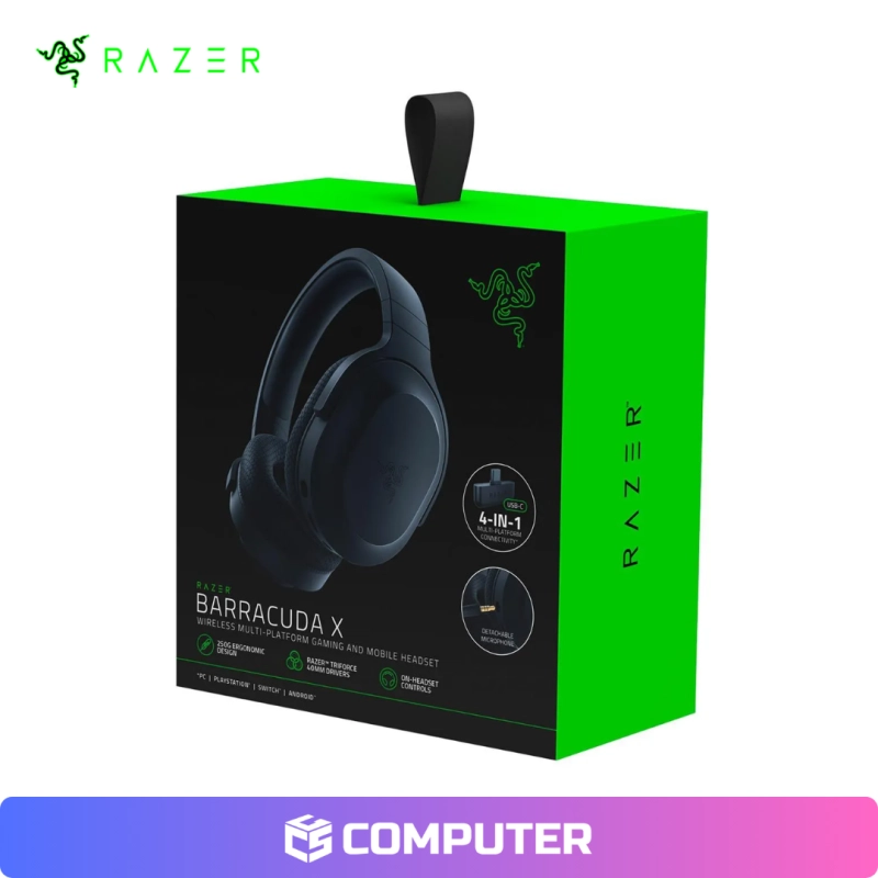 AUDIFONOS RAZER BARRACUDA X CHROMA RGB 70H SMARTSWITCH BLUETOOTH BLACK