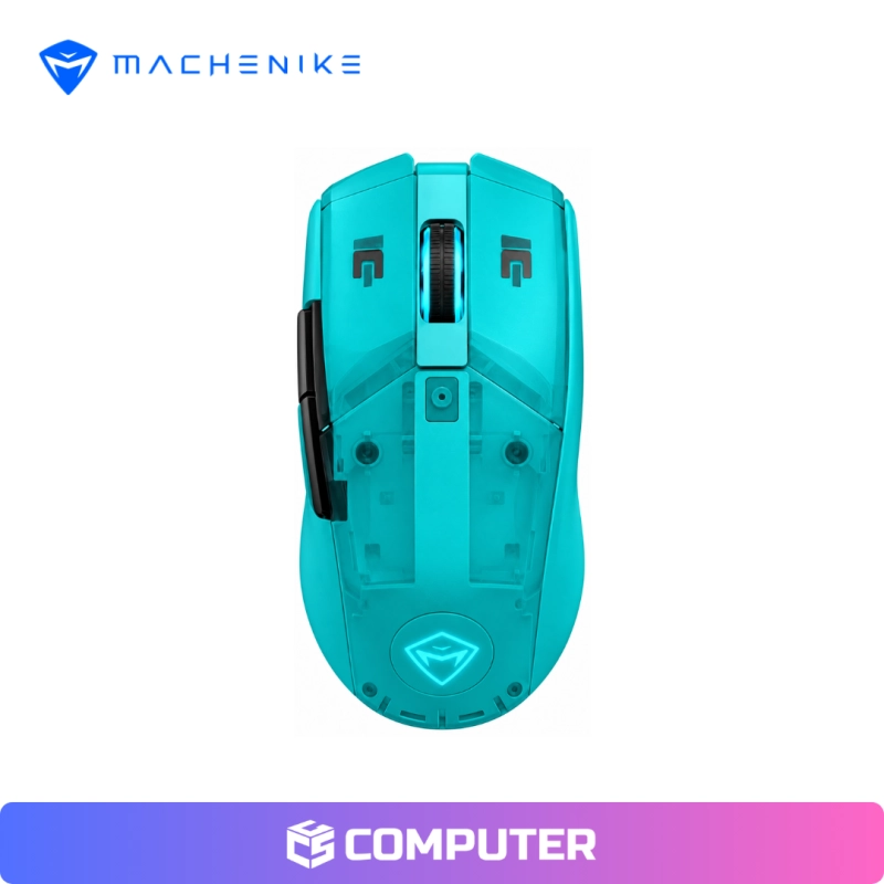 MOUSE MACHENIKE M7 PRO DUAL CABLE/2.4GHZ  BLUE