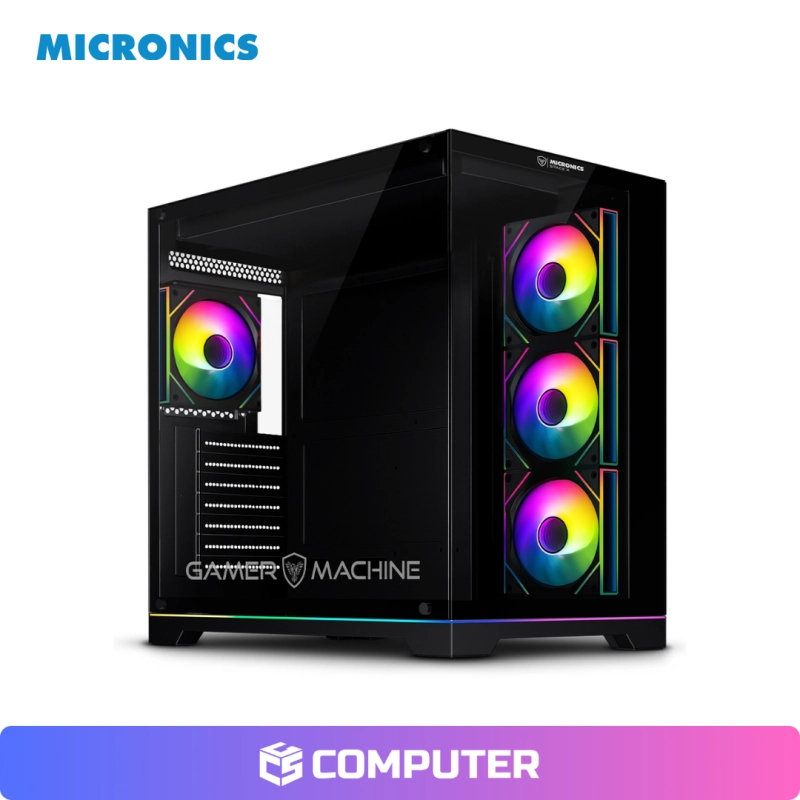 CASE MICRONICS SPACE X GFC1005 GAMER 4VENTILADORES ARGB