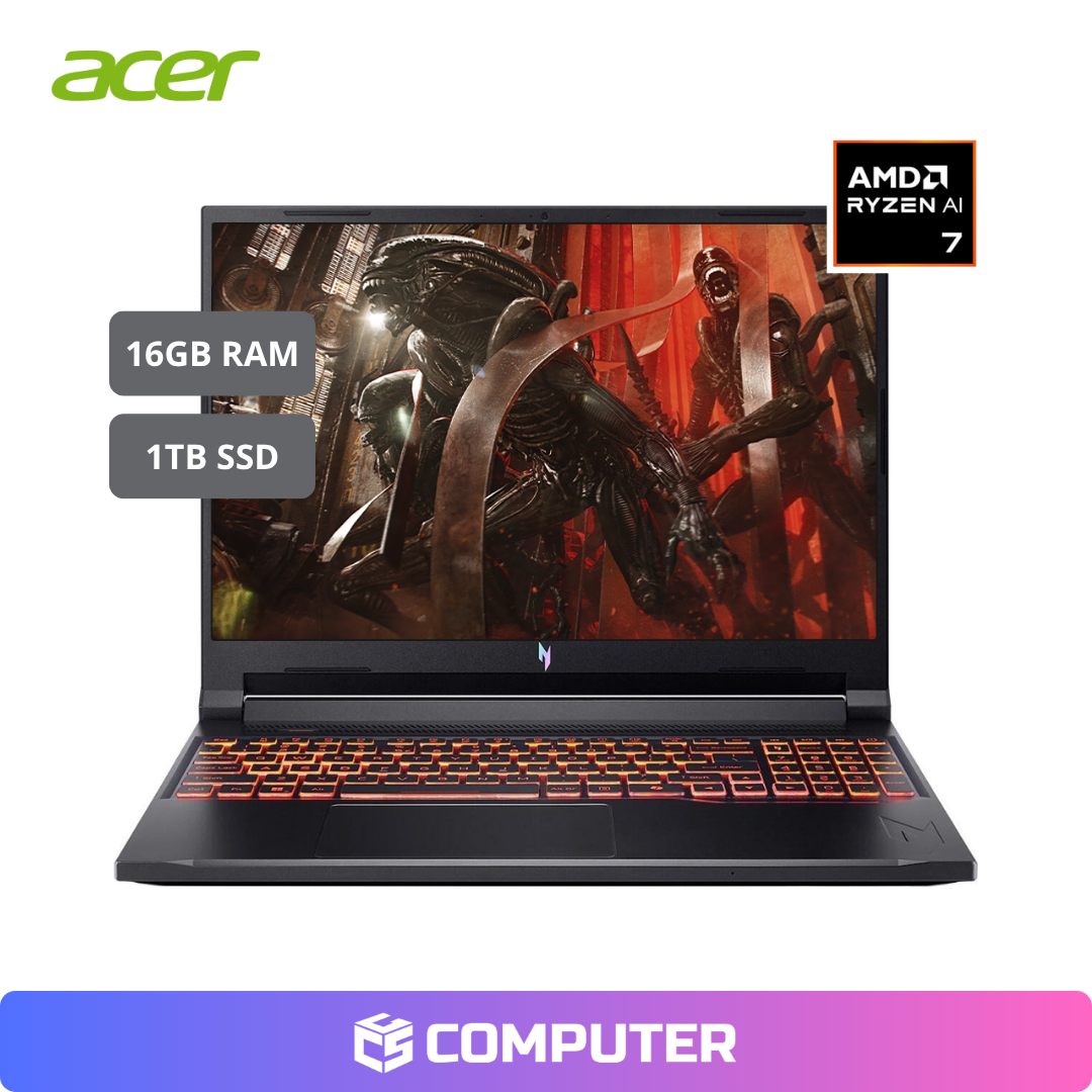 LAPTOP GAMER ACER ANV16-61-R0YW | RAI 7-350 | 16GB RAM | 1TB SSD