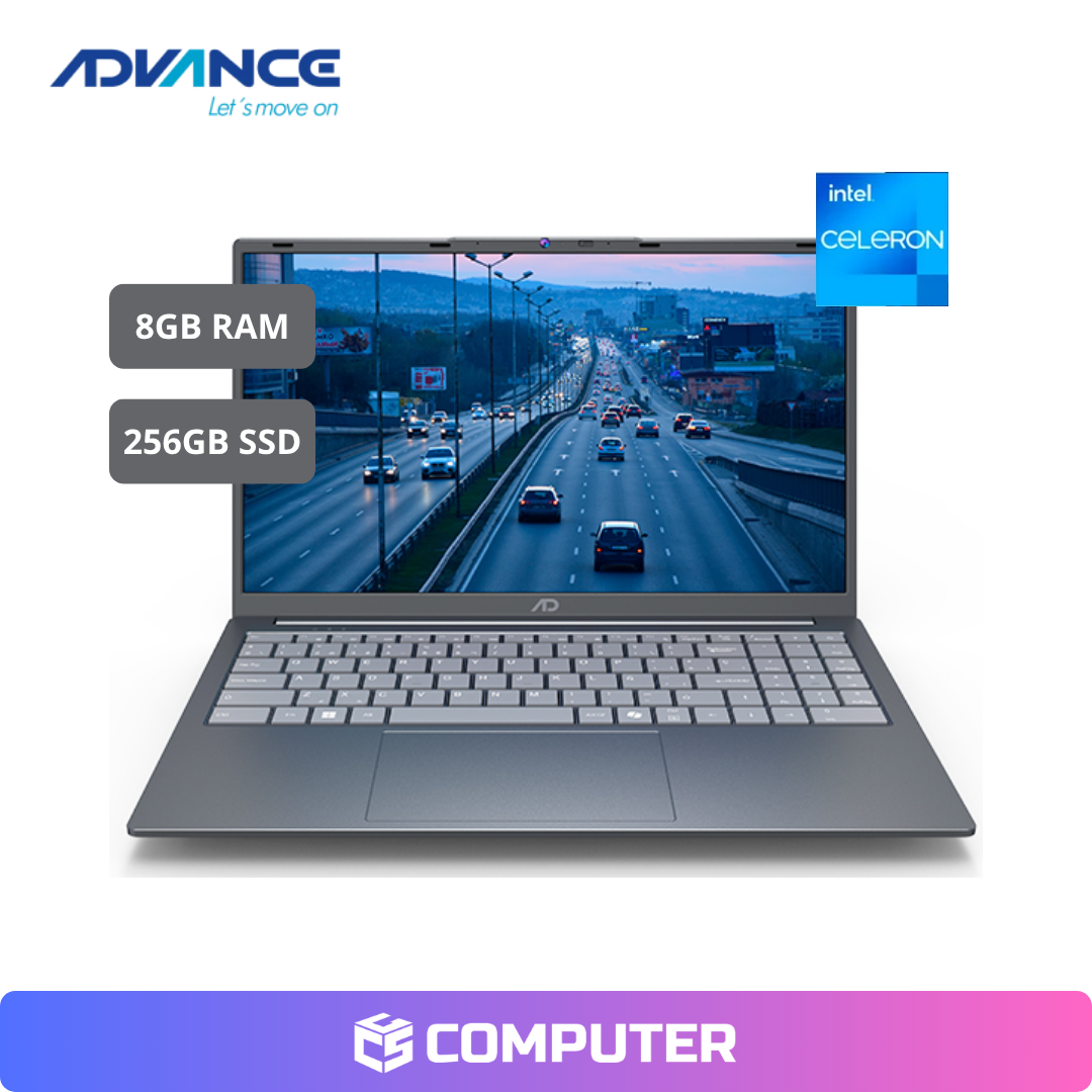 LAPTOP ADVANCE NV9857 | CELERON N4500 | 8GB RAM | 256GB SSD