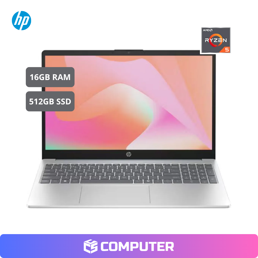 LAPTOP HP 15-FC0356LA | R5-7530U | 16GB RAM | 512GB SSD
