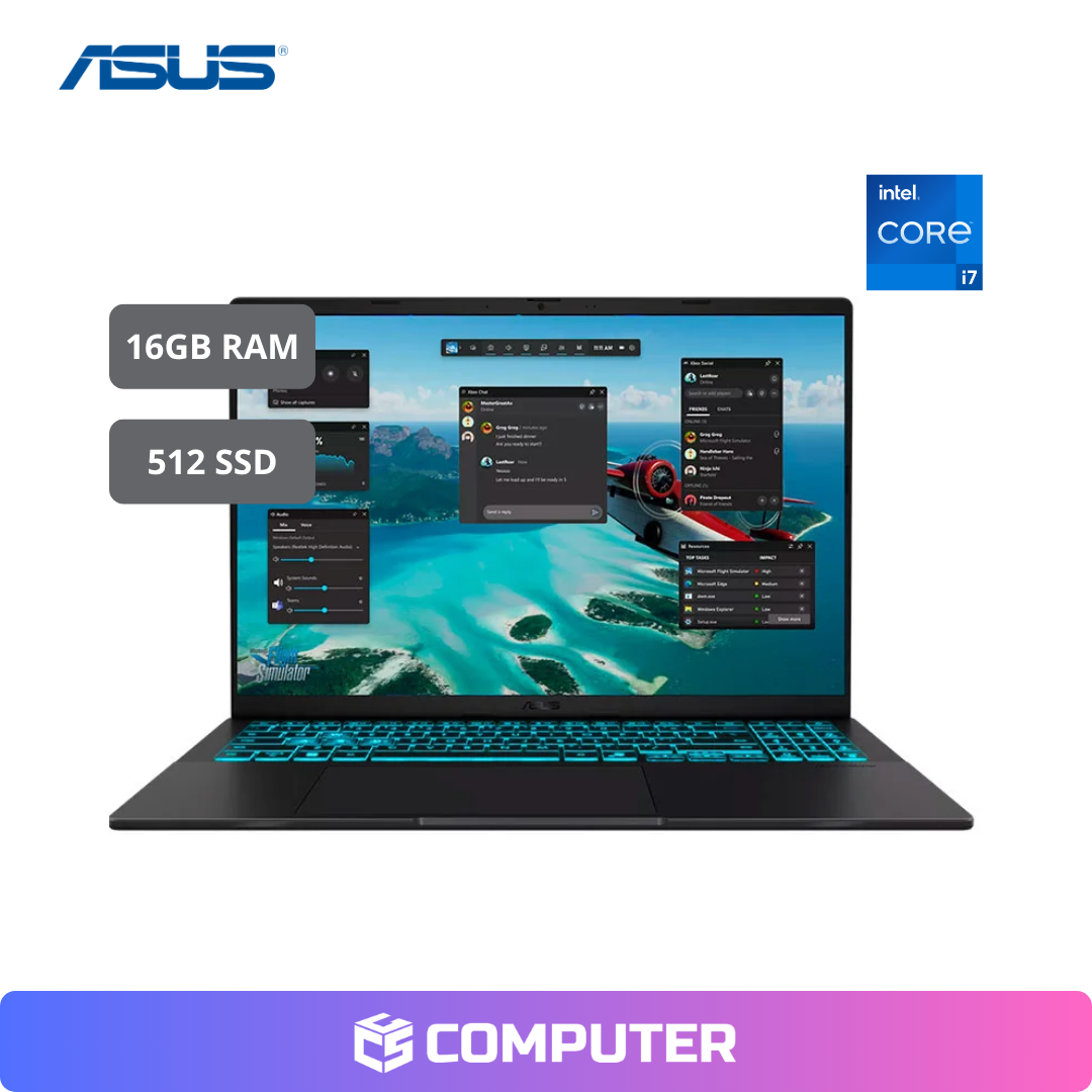 LAPTOP GAMER ASUS V3607VM-ES74 | 7-240H | 16GB RAM | 512GB SSD