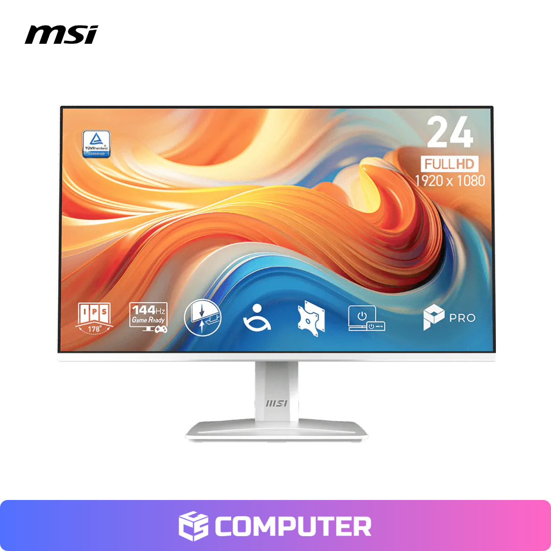 MONITOR MSI PRO MP243W-E14 IPS FULL HD 144HZ WHITE HDMI DPŸ