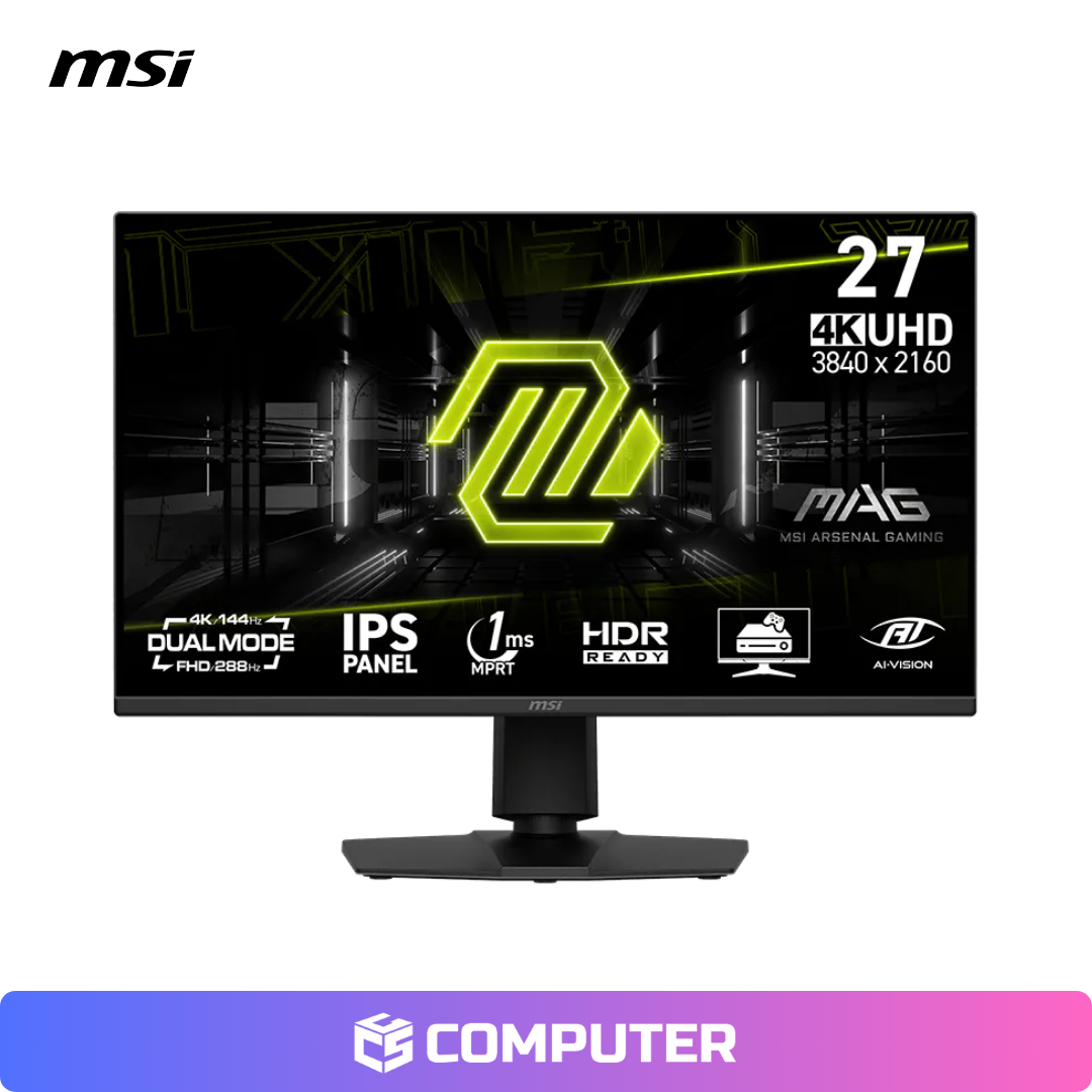 MONITOR MSI MAG 27UPD-E14 4K/140HZ FHD/288HZ 1MS PIVOT PARLANTES