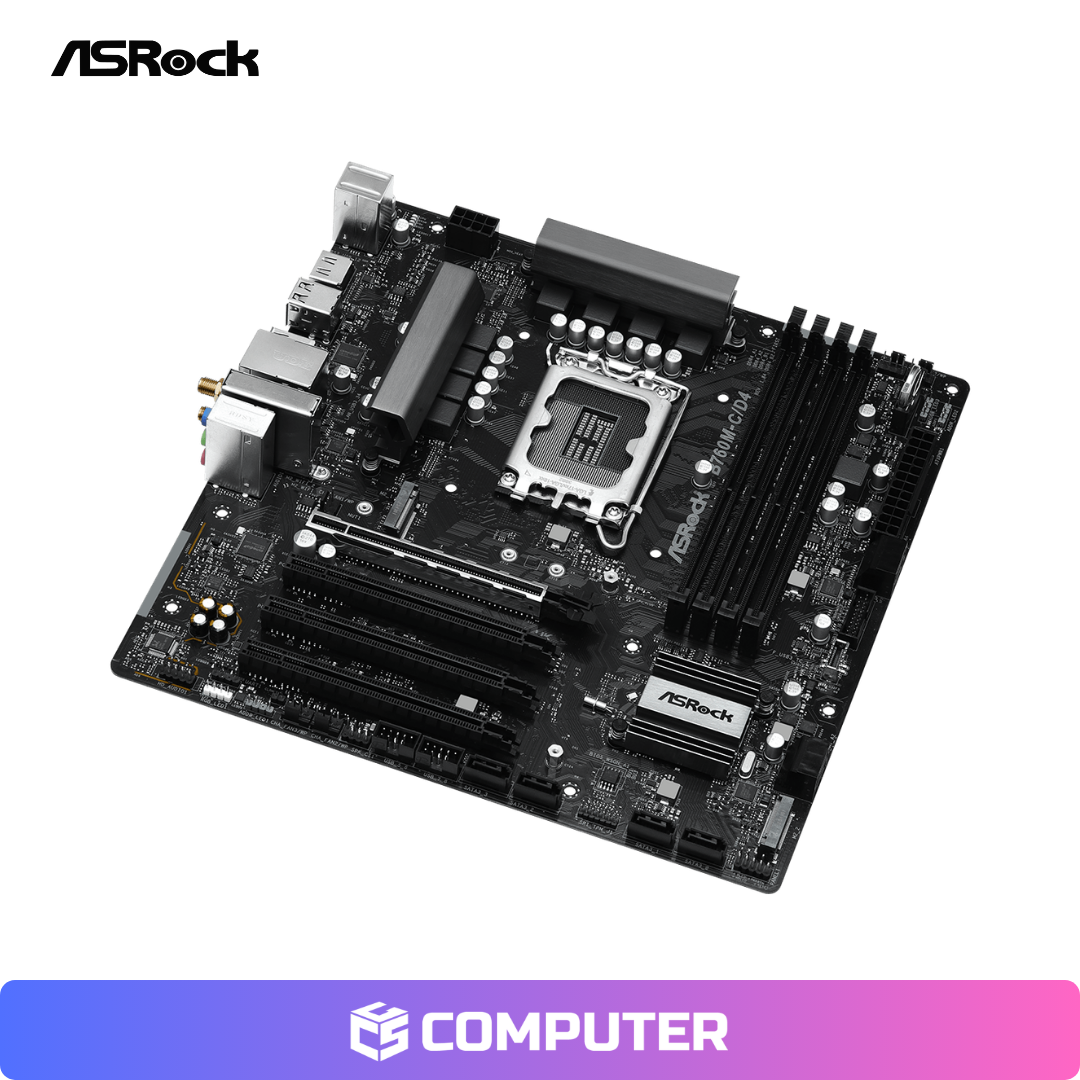 PLACA MADRE ASROCK B760M-C D4 BULK DDR4 OEM