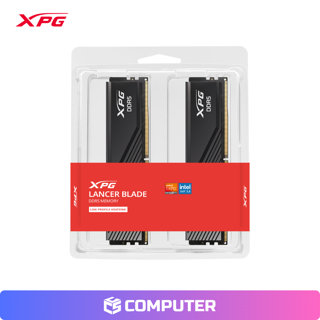 MEMORIA RAM XPG LANCER 32GB (16X2) DDR5 BLACK 6000MHT/S  CL30