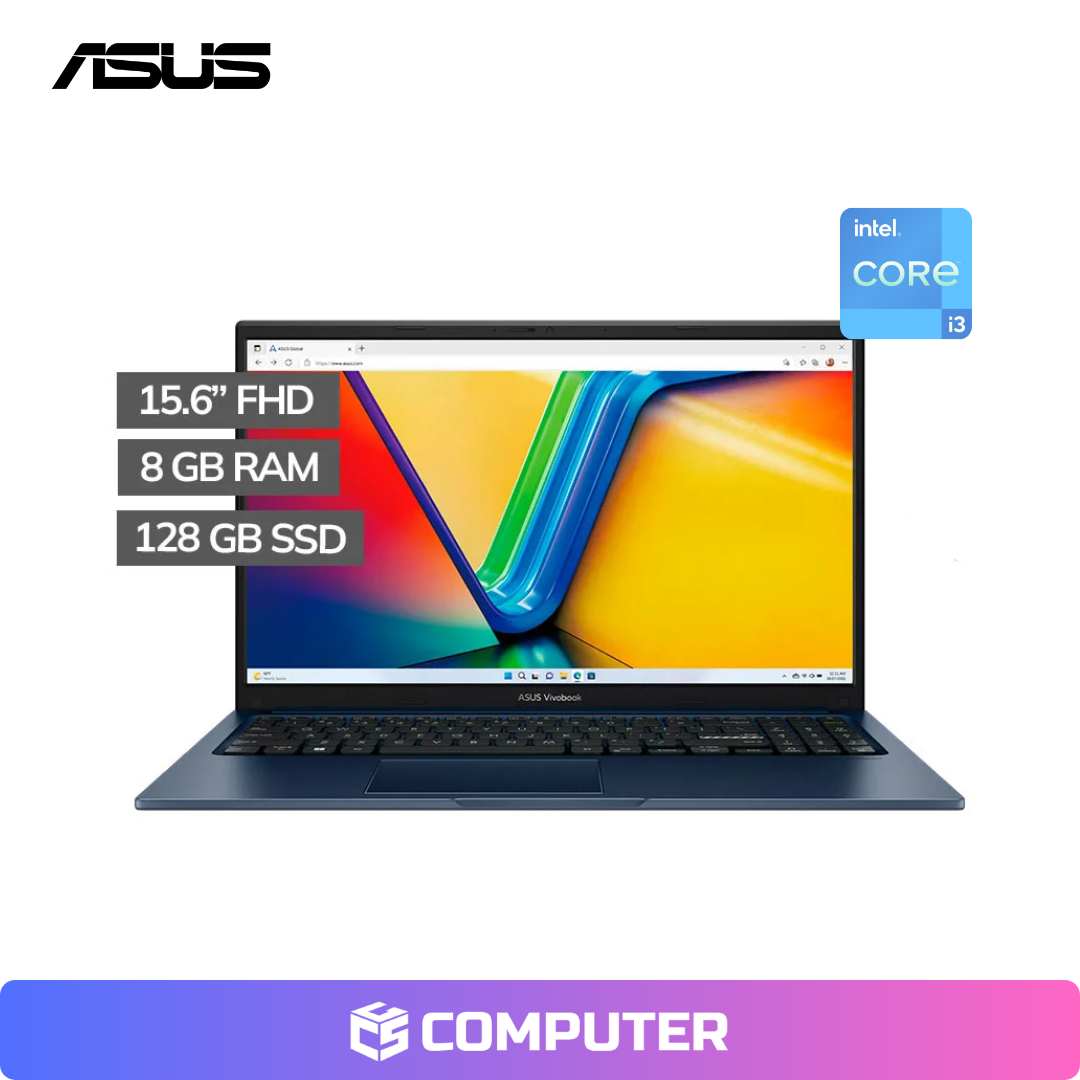 LAPTOP ASUS X1504VAP-C38128 | I3-100U | 8GB RAM | 128GB SSD