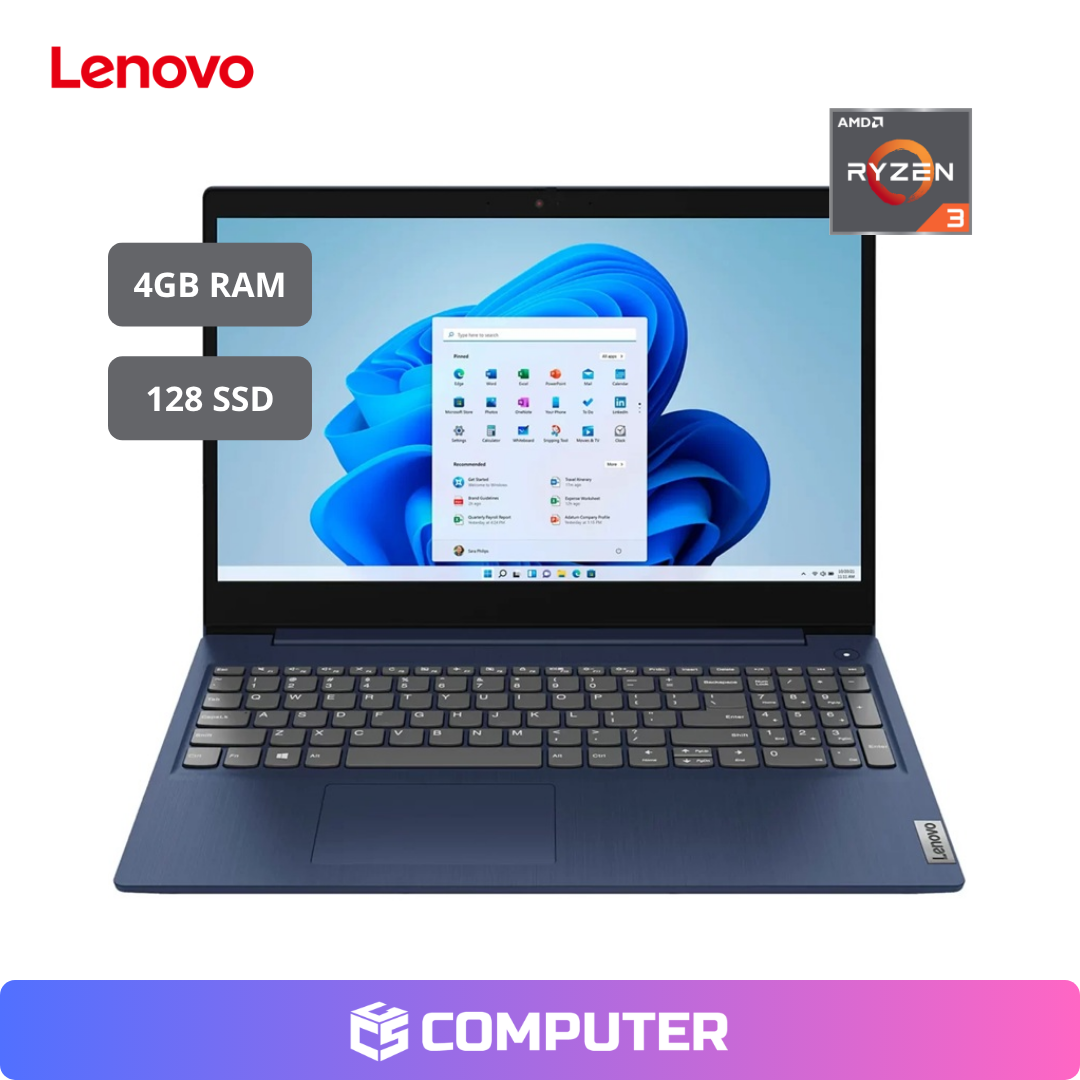 LAPTOP LENOVO 15AMN7       (82VG00R2US) | R3-7320U | 4GB RAM | 128GB SSD