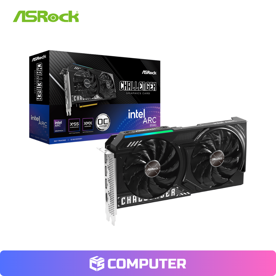 TARJETA DE VIDEO ASROCK CHALLENGER INTEL ARC B580 12GB OC