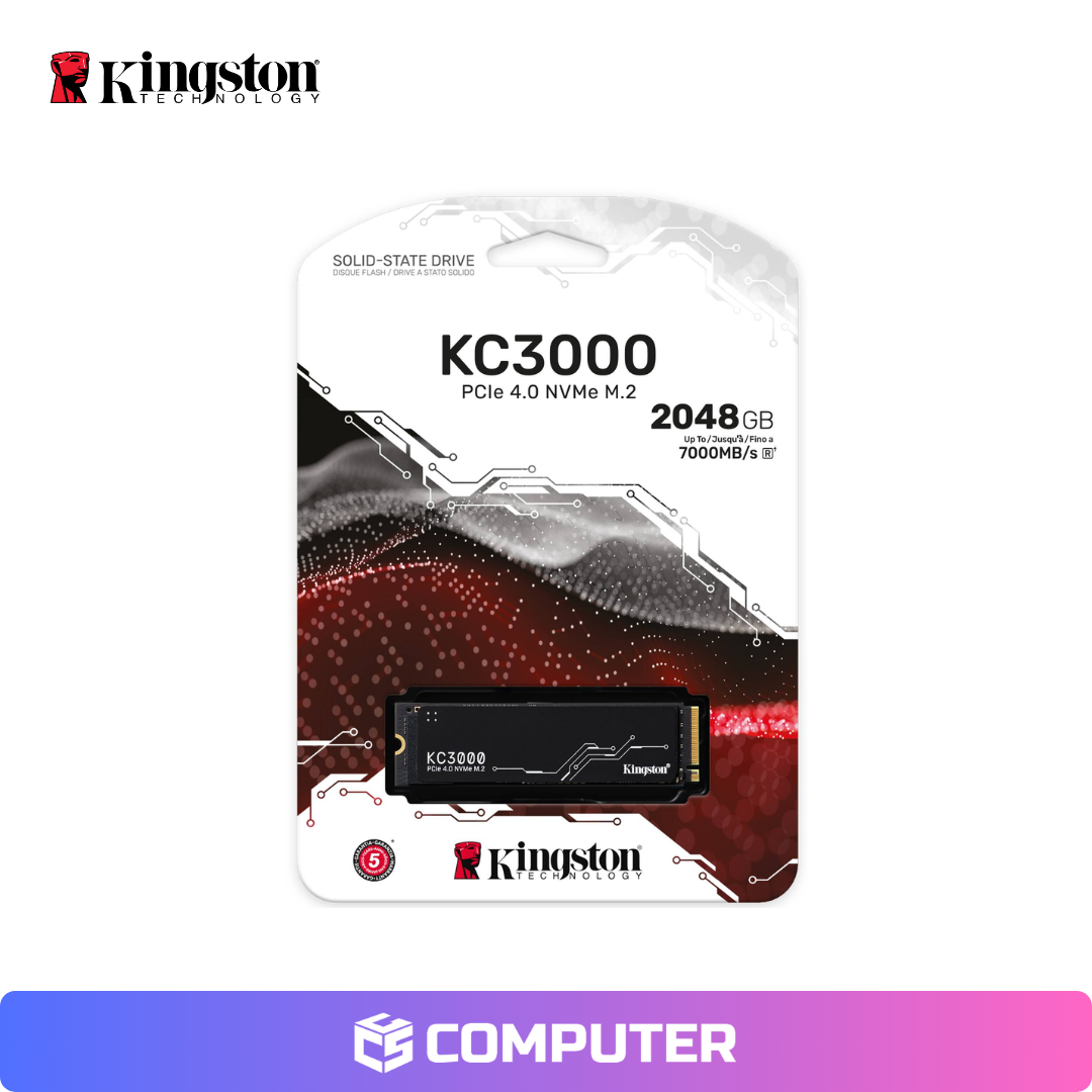DISCO SOLIDO SSD M.2 KINGSTON KC3000 PCIE 4.0 2048GB 7000MB/S