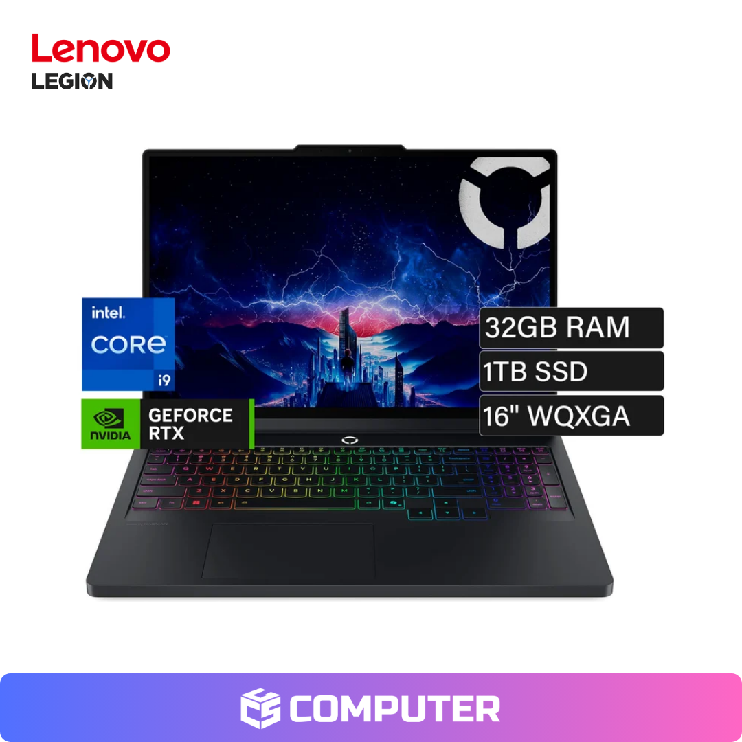 LAPTOP GAMER LENOVO LEGION PRO 5 16IRX10 | I9-14900HX | 32GB RAM | 1TB SSD | RTX 5060 8GB
